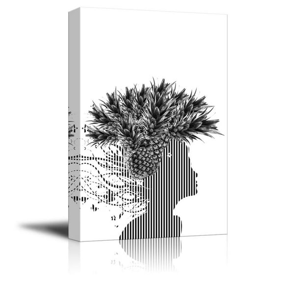 wall26 Canvas Wall Art Black and White Abstract Pictures Home Wall Decorations for Bedroom Living Room Paintings Canvas Prints Framed - 32x48 inches