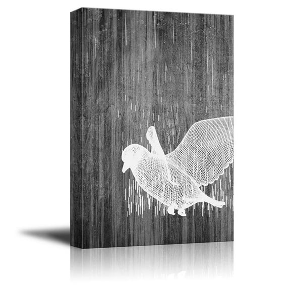 wall26 Canvas Wall Art Black and White Abstract Pictures Home Wall Decorations for Bedroom Living Room Paintings Canvas Prints Framed - 32x48 inches