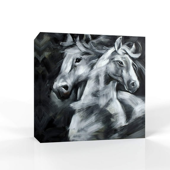 wall26 Canvas Wall Art Black and White Artwork Pictures Home Wall Decorations for Bedroom Living Room Paintings Canvas Prints Framed - 24x24 inches