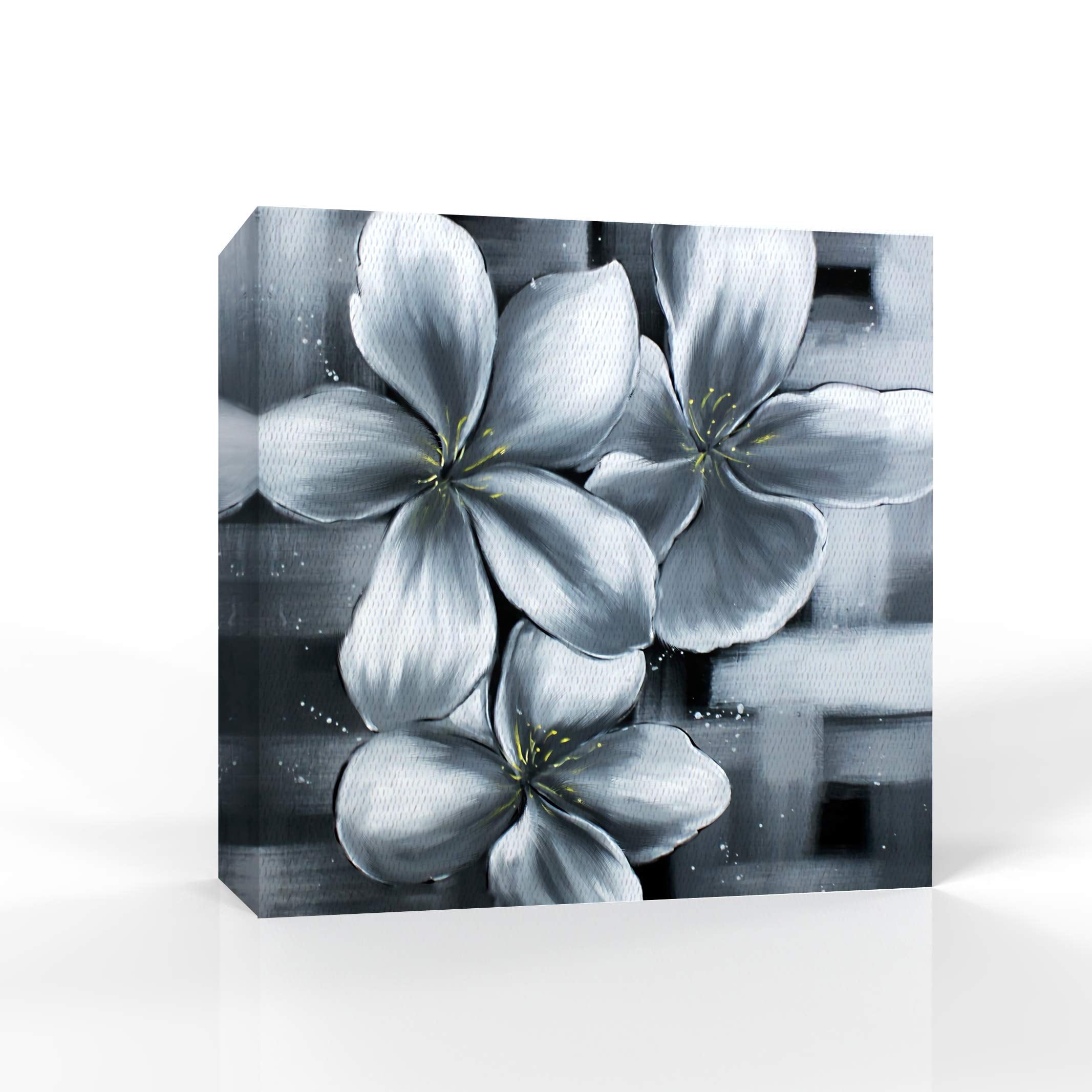 wall26 Canvas Wall Art Black and White Flower Pictures Home Wall ...
