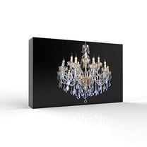 wall26 - Canvas Wall Art - Crystal Chandelier Shining for Living Room - Modern Home Art Stretched and Framed Ready to Hang - 32x48 inches