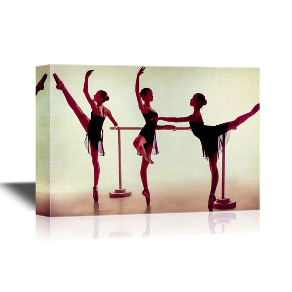 wall26 - Canvas Wall Art - Dancers - Gallery Wrap Modern Home Art | Ready to Hang - 12x18 inches