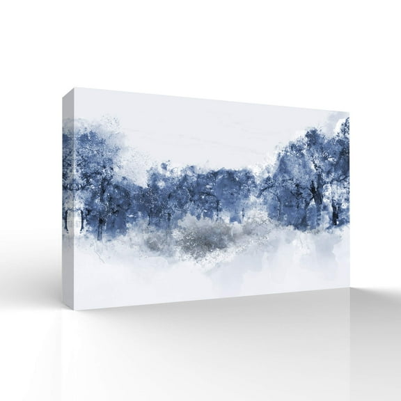 wall26 Canvas Wall Art Dusty Blue Ice World Pictures Home Wall Decorations for Bedroom Living Room Paintings Canvas Prints Framed - 12x18 inches