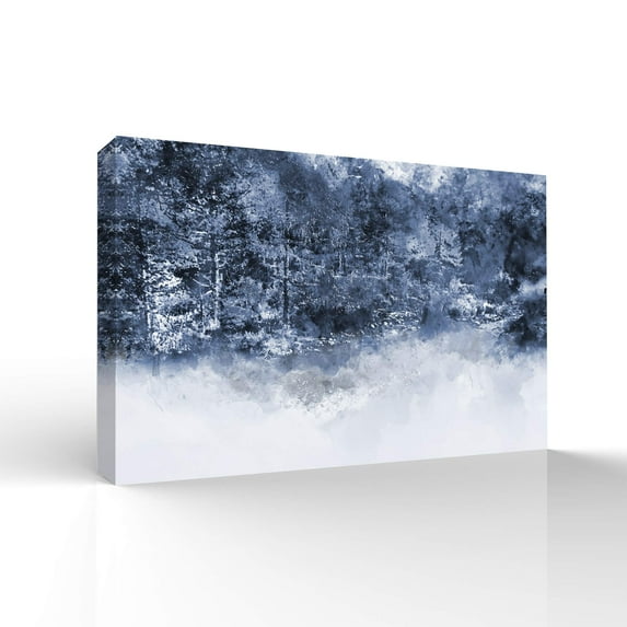 wall26 Canvas Wall Art Dusty Blue Ice World Pictures Home Wall Decorations for Bedroom Living Room Paintings Canvas Prints Framed - 24x36 inches