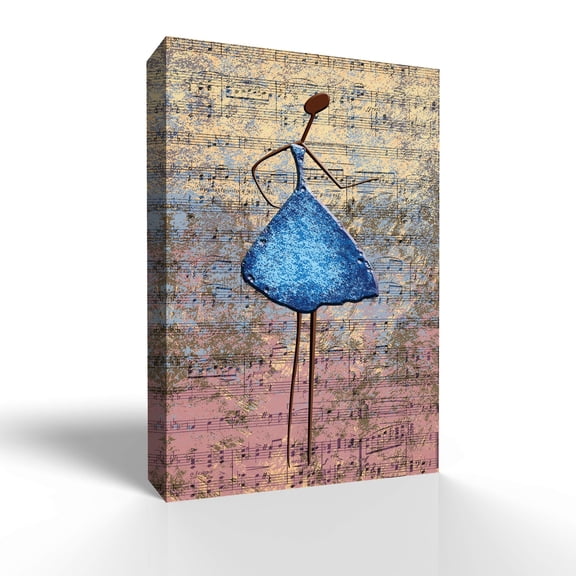 wall26 Canvas Wall Art Elegant Dancer Pictures Home Wall Decorations for Bedroom Living Room Paintings Canvas Prints Framed - 12x18 inches