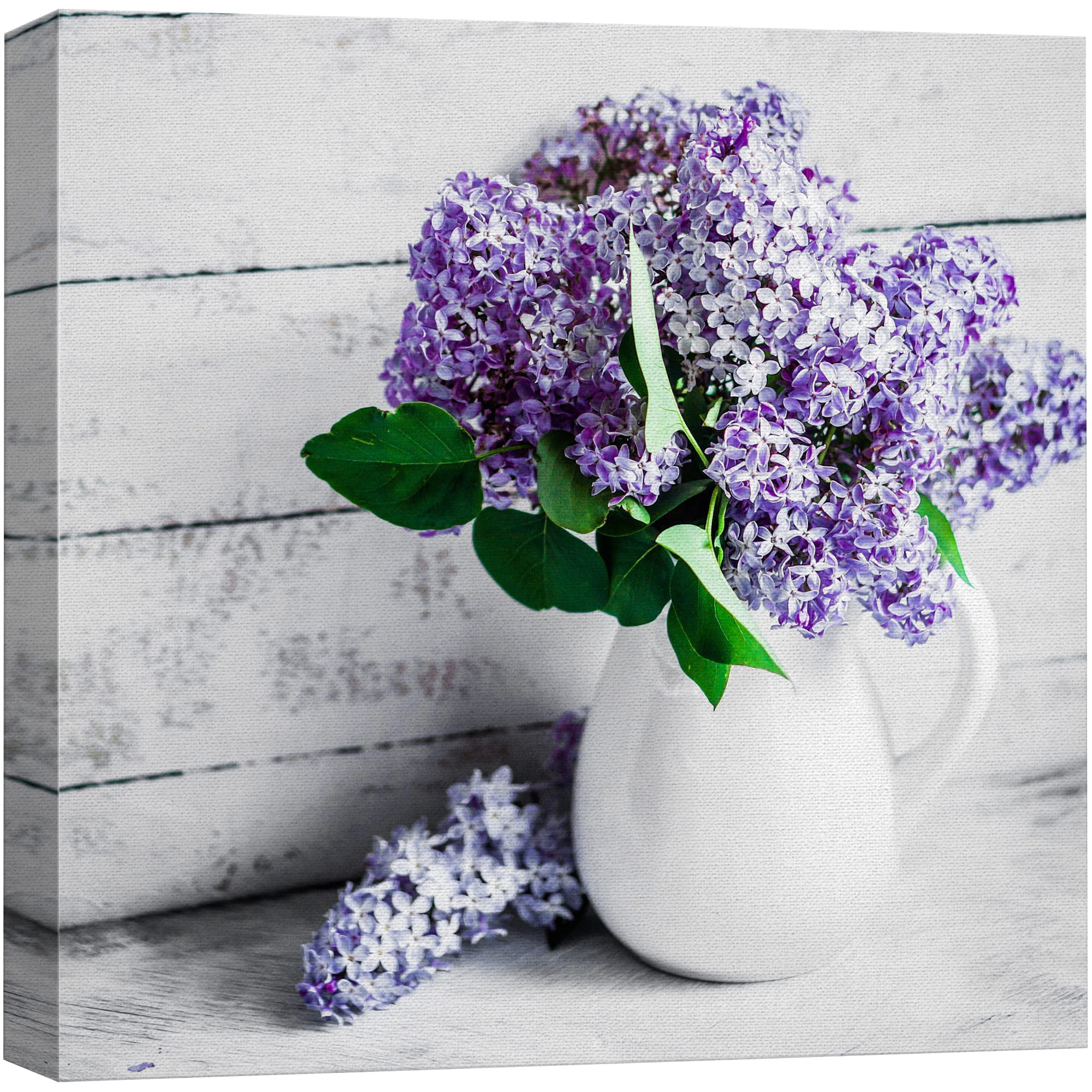 wall26 Canvas Wall Art - Elegant Lilac Light Purple and Pink Flowers in ...