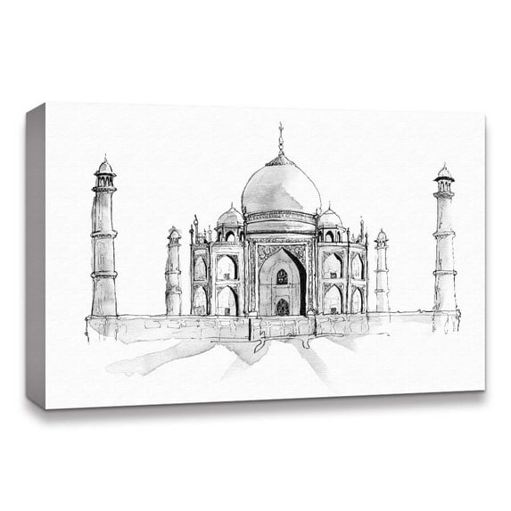 wall26 Canvas Wall Art Freehand Sketching of Scenery Pictures Home Wall Decorations for Bedroom Living Room Paintings Canvas Prints Framed - 32x48 inches