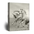 thumbnail image 1 of wall26 - Canvas Wall Art - Galloping White Horses - Giclee Print Gallery Wrap Modern Home Art Ready to Hang - 16x24 inches, 1 of 4