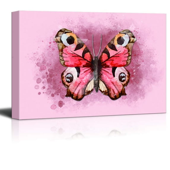 wall26 Canvas Wall Art Gorgeous Colorful Butterfly Pictures Home Wall Decorations for Bedroom Living Room Paintings Canvas Prints Framed - 24x36 inches