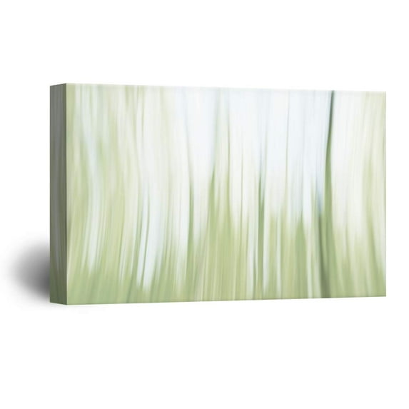 wall26 - Canvas Wall Art Green Leaves Abstract Paintings Framed Ready to Hang - 32x48 inches