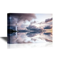 wall26 - Canvas Wall Art - Lighthouse - Gallery Wrap Modern Home Art | Ready to Hang - 32x48 inches