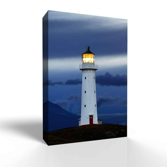 wall26 Canvas Wall Art Lighthouse Pictures Home Wall Decorations for Bedroom Living Room Paintings Canvas Prints Framed - 12x18 inches