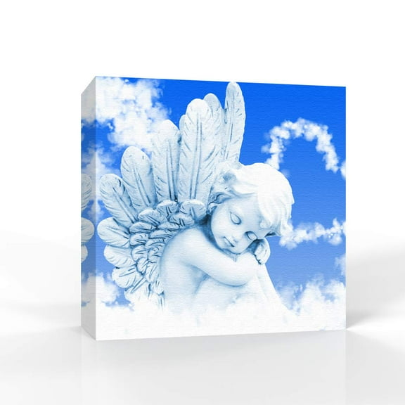 wall26 Canvas Wall Art Lovely Angel Pictures Home Wall Decorations for Bedroom Living Room Paintings Canvas Prints Framed - 12x12 inches