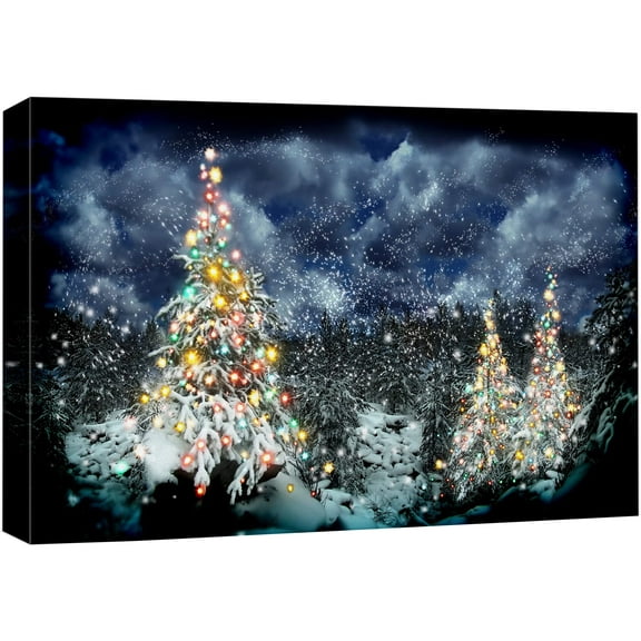 wall26 Canvas Wall Art Merry Christmas Pictures Home Wall Decorations for Bedroom Living Room Paintings Canvas Prints Framed - 12x18 inches