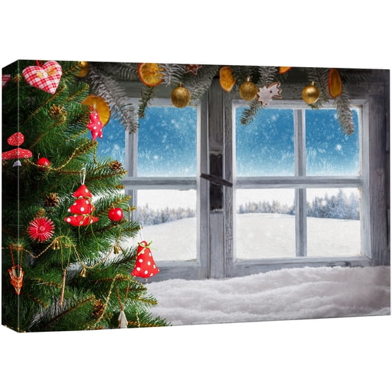 wall26 Canvas Wall Art Merry Christmas Pictures Home Wall Decorations for Bedroom Living Room Paintings Canvas Prints Framed - 32x48 inches