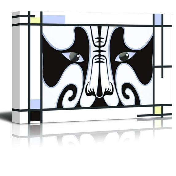 wall26 Canvas Wall Art Peking Opera Facial Masks Pictures Home Wall Decorations for Bedroom Living Room Paintings Canvas Prints Framed - 32x48 inches