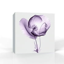 wall26 Canvas Wall Art Purple Flower Pictures Home Wall Decorations for Bedroom Living Room Paintings Canvas Prints Framed - 12x12 inches