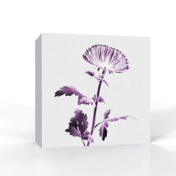 wall26 Canvas Wall Art Purple Flower Pictures Home Wall Decorations for Bedroom Living Room Paintings Canvas Prints Framed - 24x24 inches