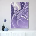 thumbnail image 1 of wall26 - Canvas Wall Art - Purple Monochromatic Paint Spill - Giclee Print Gallery Wrap Modern Home Art Ready to Hang - 24x36 inches, 1 of 4