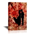 thumbnail image 1 of wall26 - Canvas Wall Art - Romantic Couples Silhouettes - Gallery Wrap Modern Home Art | Ready to Hang - 12x18 inches, 1 of 3