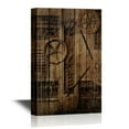 thumbnail image 1 of wall26 - Canvas Wall Art - Rustic Vintage Gears - Gallery Wrap Modern Home Art | Ready to Hang - 12x18 inches, 1 of 3