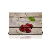 wall26 - Canvas Wall Art - Sweet Cherry on Wooden Background - Giclee Print Gallery Wrap Modern Home Art Ready to Hang - 32" x 48"