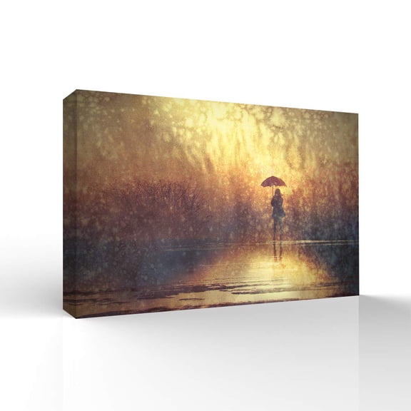 wall26 Canvas Wall Art The Future City Pictures Home Wall Decorations for Bedroom Living Room Paintings Canvas Prints Framed - 24x36 inches