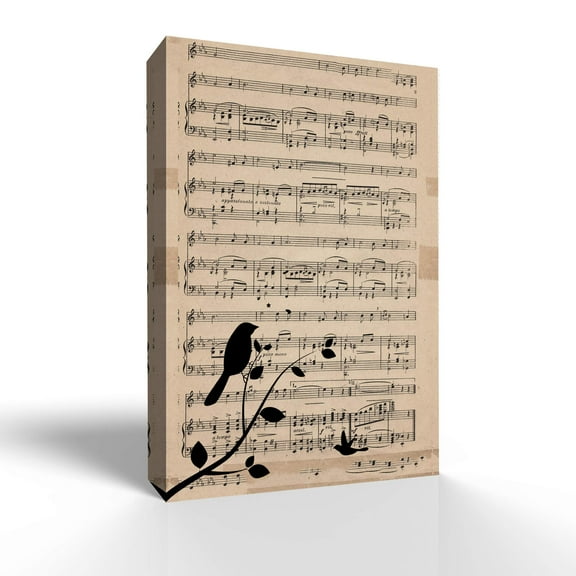 wall26 Canvas Wall Art Vintage Newspaper Pictures Home Wall Decorations for Bedroom Living Room Paintings Canvas Prints Framed - 12x18 inches