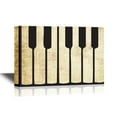 thumbnail image 1 of wall26 - Canvas Wall Art - Vintage Piano Keyboard with Black and White Keys - Gallery Wrap Modern Home Art | Ready to Hang - 12x18 inches, 1 of 3