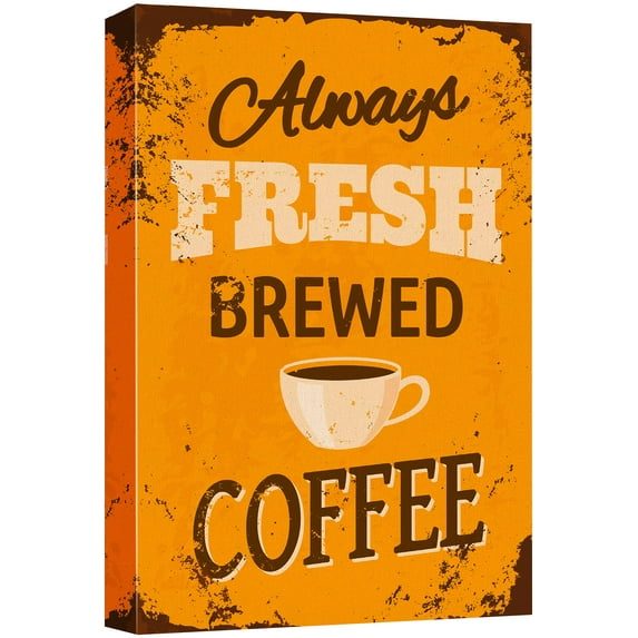 wall26 Canvas Wall Art - Vintage Poster Style Coffee Art - Giclee Print Gallery Wrap Modern Home Art Ready to Hang - 32x48 inches