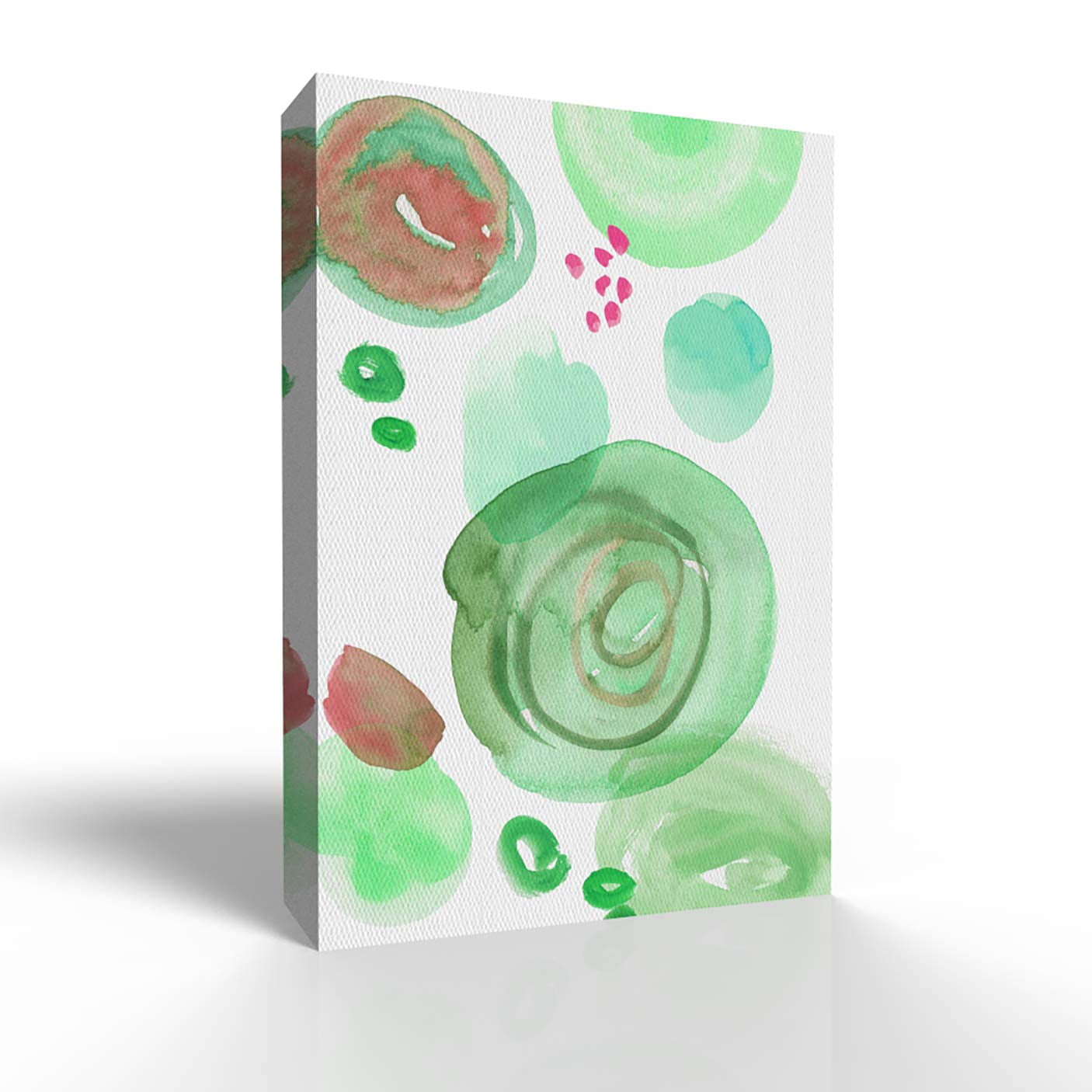 wall26 - Canvas Wall Art - Watercolor Abstract Color Block Line Draw ...