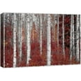 thumbnail image 1 of wall26 Canvas Wall Art White Aspen Trees with Brown Falling Leaves in Autumn Landscape Forest Oil Painting Impressionism Scenic Expressive for Living Room, Bedroom, Office - 16x24 inches, 1 of 4