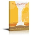 thumbnail image 1 of wall26 - Canvas Wall Art - Yellowstone Travel Illustration Canvas Art - Giclee Print Gallery Wrap Modern Home Art Ready to Hang - 16x24 inches, 1 of 4
