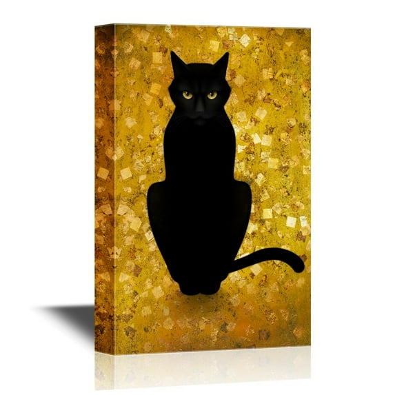 wall26 - Cats Canvas Wall Art - K - Gallery Wrap Modern Home Art | Ready to Hang - 24x36 inches