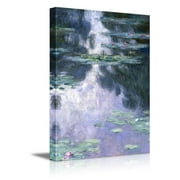wall26 Claude Monet Water Lilies Nymphe - Impressionist Modern Art - Canvas Art Home Art - 12x18 inches