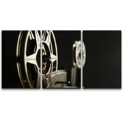 wall26 - Closeup of 8mm Film Reels - Canvas Art Wall Art - 16"x24"x3 Panels