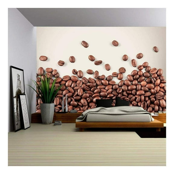 wall26 - Coffee. - Removable Wall Mural | Self-Adhesive Large Wallpaper - 100x144 inches