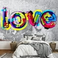 thumbnail image 1 of wall26 - Colorful Graffiti - Large Wall Mural, Removable Peel and Stick Wallpaper, Home Decor - 100x144 inches, 1 of 6
