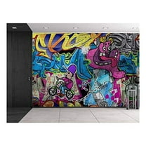 wall26 - Colorful Graffiti - Large Wall Mural, Removable Peel and Stick Wallpaper, Home Decor - 66x96 inches