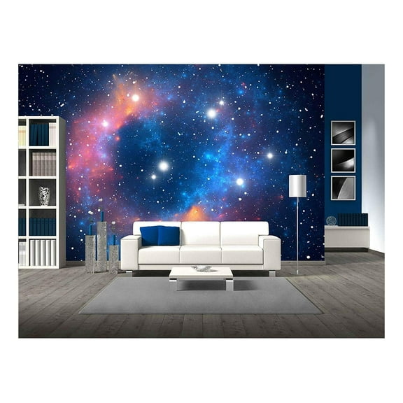 wall26 - Colorful Space Star Nebula - Removable Wall Mural | Self-Adhesive Large Wallpaper - 100x144 inches