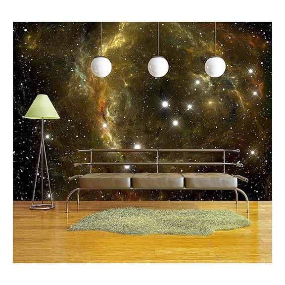 wall26 - Colorful Space Star Nebula - Removable Wall Mural | Self-Adhesive Large Wallpaper - 66x96 inches