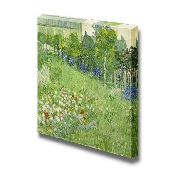wall26 - Daubigny's Garden by Vincent Van Gogh - Canvas Print Wall Art Famous Painting Reproduction - 24" x 24"