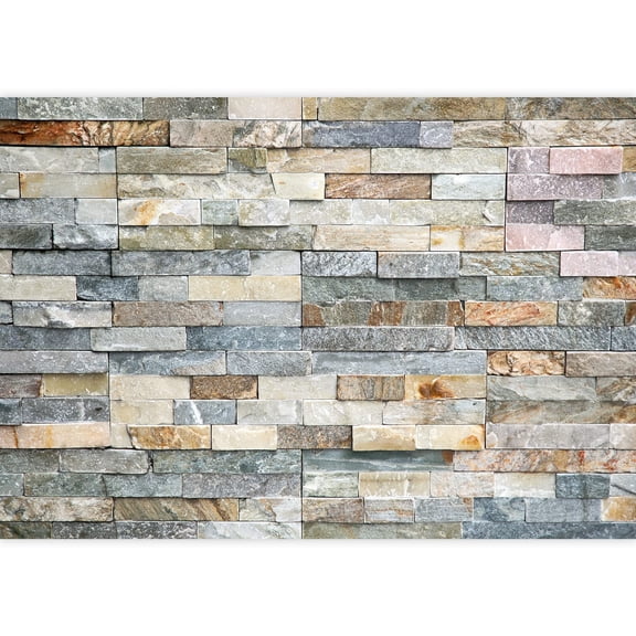 wall26 - Decorative Tiles Made from Natural Granite Stone - Removable Wall Mural | Self-Adhesive Large Wallpaper - 100x144 inches