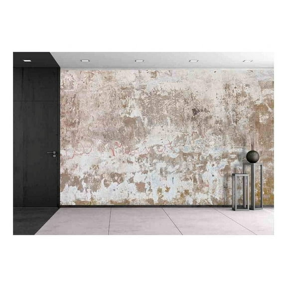 wall26 - Dirty Grunge Wall - Removable Wall Mural | Self-Adhesive Large Wallpaper - 100x144 inches