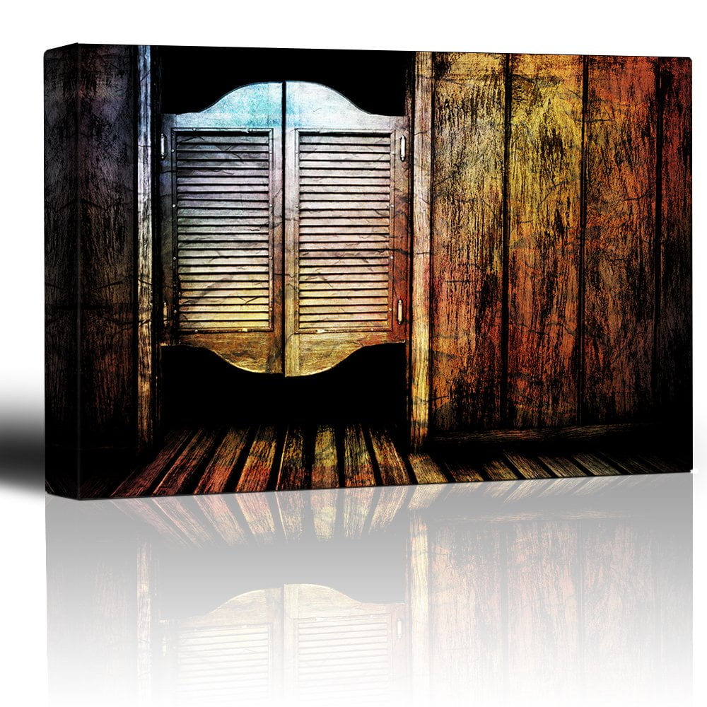 wall26 - Entry to a Wild west Saloon - Cantina Batwing Doors
