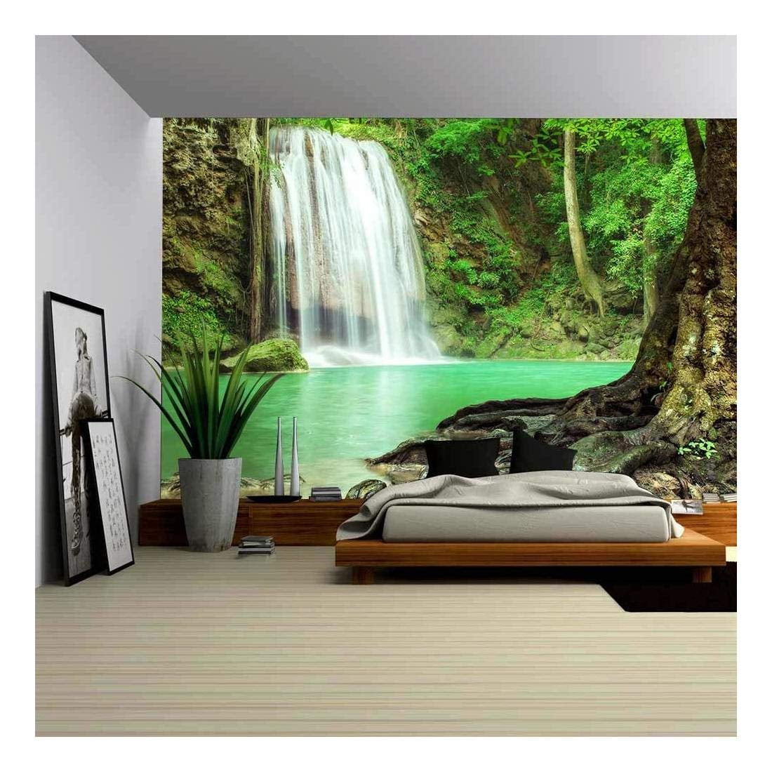 wall26 - Erawan Waterfall in Kanchanaburi, Thailand - Removable Wall ...