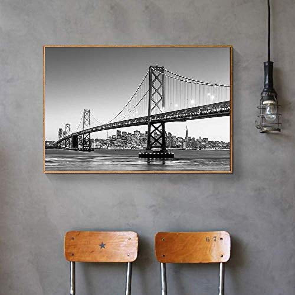 wall26 Floating Framed Canvas Wall Art for Living Room, Bedroom Black ...