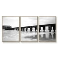thumbnail image 1 of wall26 Floating Framed Canvas Wall Art for Living Room, Bedroom Black and White Landscape Canvas Prints for Home Decoration Ready to Hang - 16"x24"x3 Panels, 1 of 4