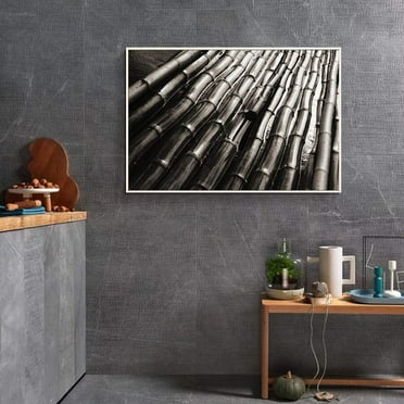 wall26 Floating Framed Canvas Wall Art for Living Room, Bedroom Black and White Landscape Canvas Prints for Home Decoration Ready to Hang - 16x24 inches