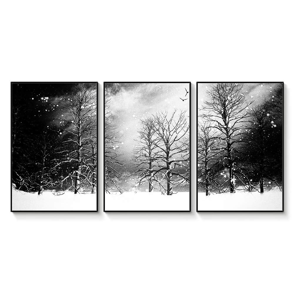 wall26 Floating Framed Canvas Wall Art for Living Room, Bedroom Black ...